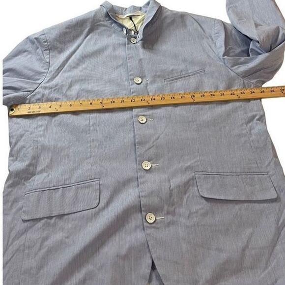 Rag & Bone New York Mens Light Blue Striped Japanese Parker Blazer Jacket Sz 48 - Picture 5 of 16